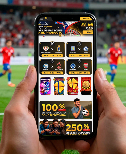 Cuotas de fútbol y deportes en MiCasino Chile